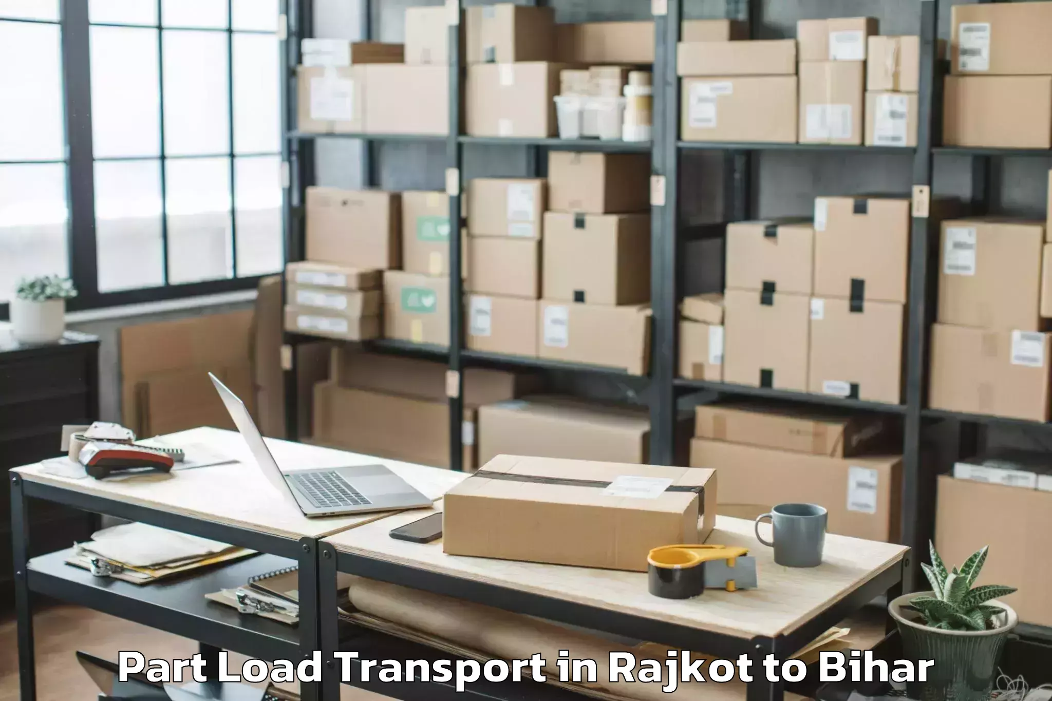 Easy Rajkot to Gwalpara Part Load Transport Booking